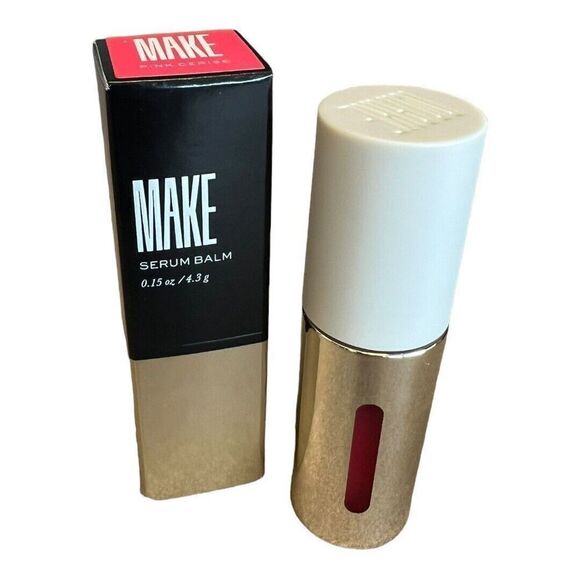 MAKE | Serum Balm Lip Color Pink Cruise Hydrating Voluminous Plumping Smoothing - Picture 4 of 9